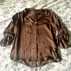 Zara brown blouse for women